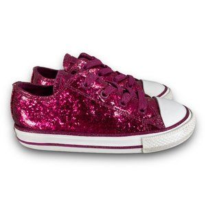 Converse Chuck Taylor All Star Sneakers 764691C Shoes Pink Shimmer Toddler 9